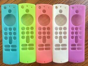 Lot of 5 Silicone Protective Covers for Amazon Fire TV Stick 3rd Gen Remote